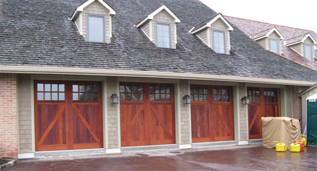 Custom Hardwood Garage Doors